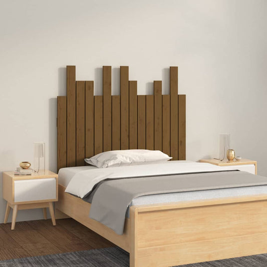 Wand-Kopfteil Honigbraun 95,5x3x80 cm Massivholz Kiefer - Pazzar.ch