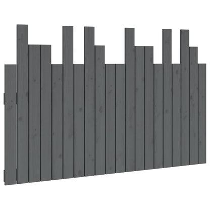 Wand-Kopfteil Grau 127,5x3x80 cm Massivholz Kiefer - Pazzar.ch