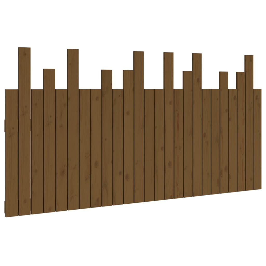 Wand-Kopfteil Honigbraun 159,5x3x80 cm Massivholz Kiefer - Pazzar.ch