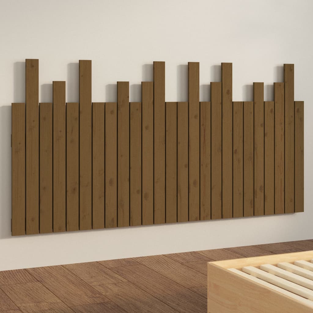 Wand-Kopfteil Honigbraun 159,5x3x80 cm Massivholz Kiefer - Pazzar.ch