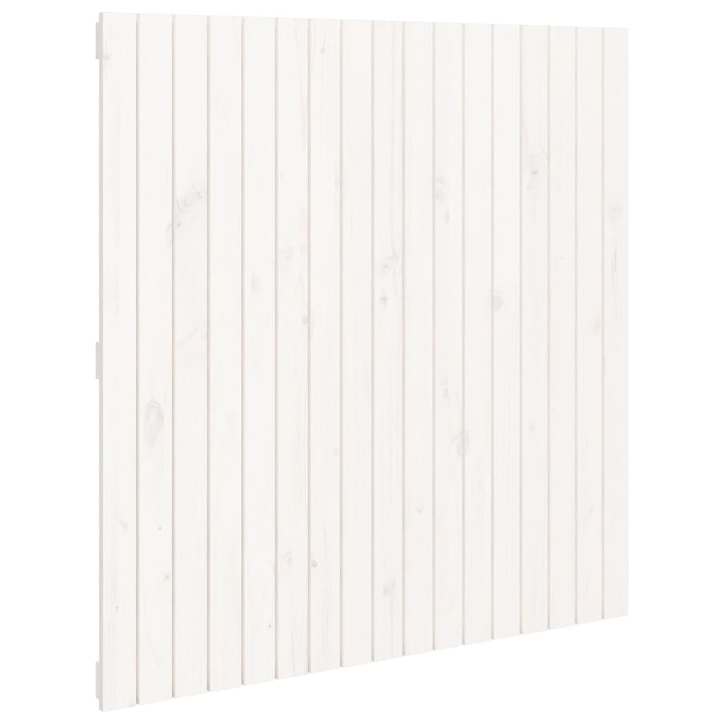 Wand-Kopfteil Weiß 108x3x110 cm Massivholz Kiefer - Pazzar.ch
