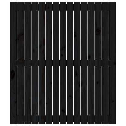 Wand-Kopfteil Schwarz 95,5x3x110 cm Massivholz Kiefer - Pazzar.ch