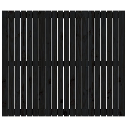 Wand-Kopfteil Schwarz 127,5x3x110 cm Massivholz Kiefer - Pazzar.ch