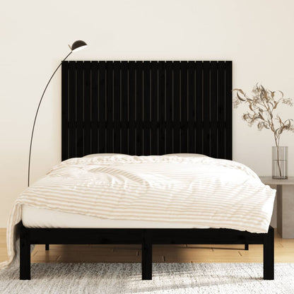 Wand-Kopfteil Schwarz 146,5x3x110 cm Massivholz Kiefer - Pazzar.ch