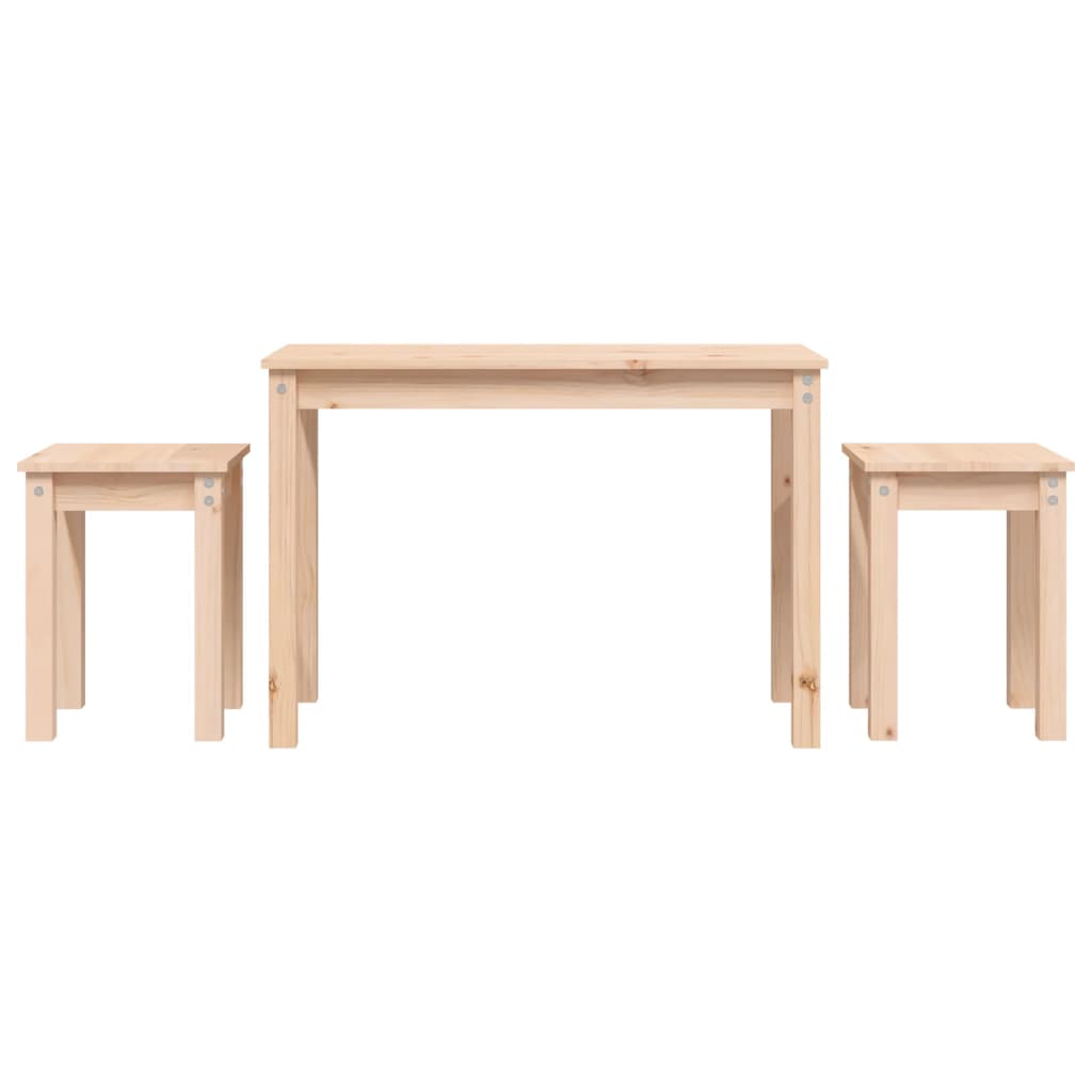 Satztische 3 Stk. Massivholz Kiefer - Pazzar.ch