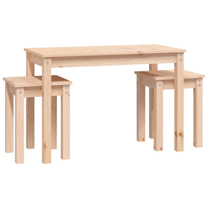 Satztische 3 Stk. Massivholz Kiefer - Pazzar.ch