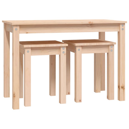 Satztische 3 Stk. Massivholz Kiefer - Pazzar.ch