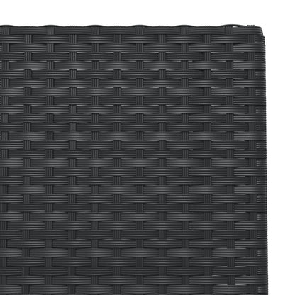 3-tlg. Bistro-Set Klappbar Schwarz Poly Rattan - Pazzar.ch