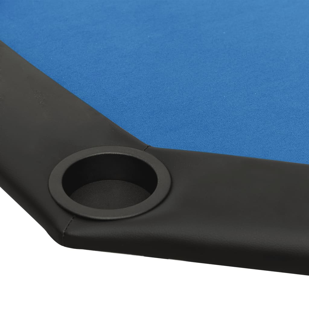 Pokertisch Klappbar 8 Spieler Blau 108x108x75 cm - Pazzar.ch