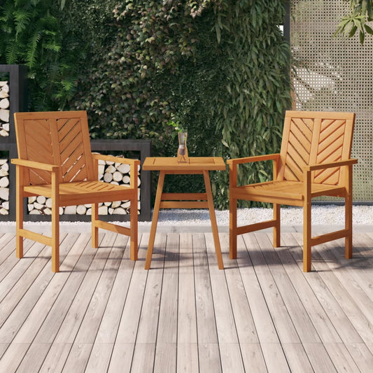 3-tlg. Garten-Lounge-Set Massivholz Akazie - Pazzar.ch