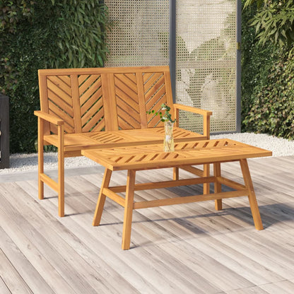 2-tlg. Garten-Lounge-Set Massivholz Akazie - Pazzar.ch