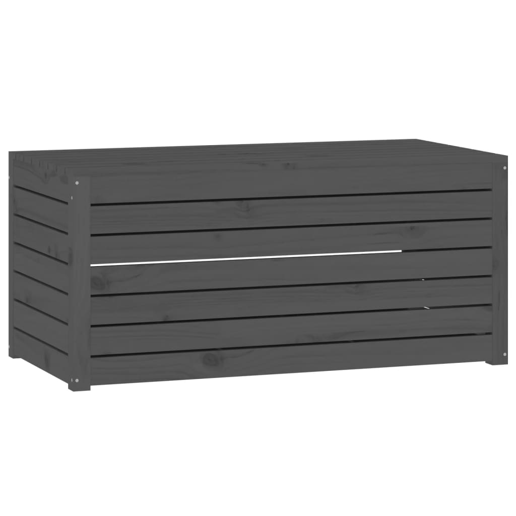 Gartenbox Grau 101x50,5x46,5 cm Massivholz Kiefer - Pazzar.ch