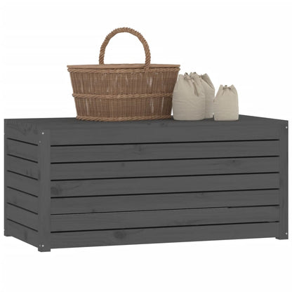 Gartenbox Grau 101x50,5x46,5 cm Massivholz Kiefer - Pazzar.ch
