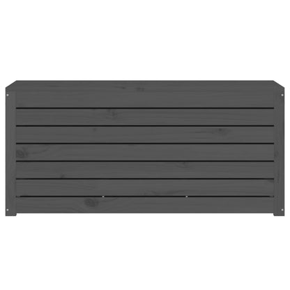 Gartenbox Grau 101x50,5x46,5 cm Massivholz Kiefer - Pazzar.ch