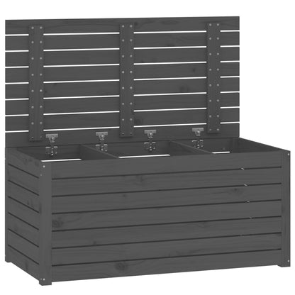Gartenbox Grau 101x50,5x46,5 cm Massivholz Kiefer - Pazzar.ch