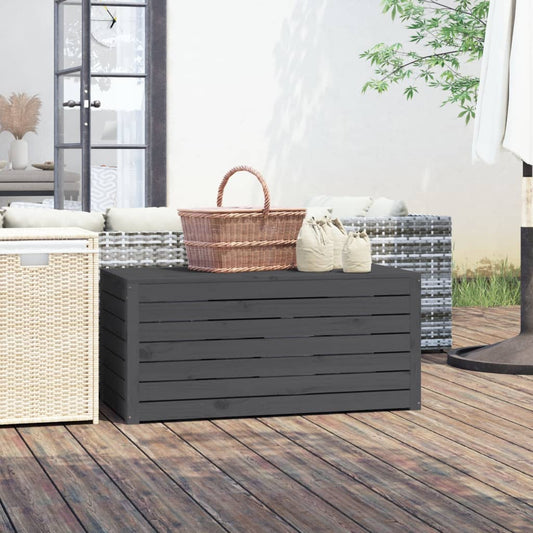 Gartenbox Grau 101x50,5x46,5 cm Massivholz Kiefer - Pazzar.ch