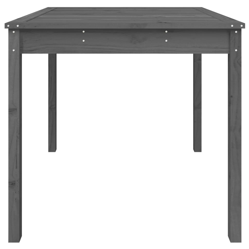 Gartentisch Grau 82,5x82,5x76 cm Massivholz Kiefer - Pazzar.ch