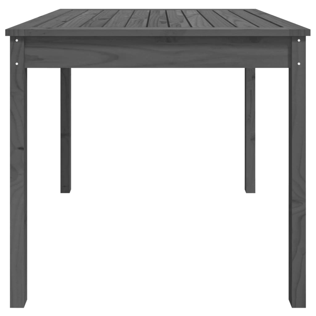 Gartentisch Grau 82,5x82,5x76 cm Massivholz Kiefer - Pazzar.ch