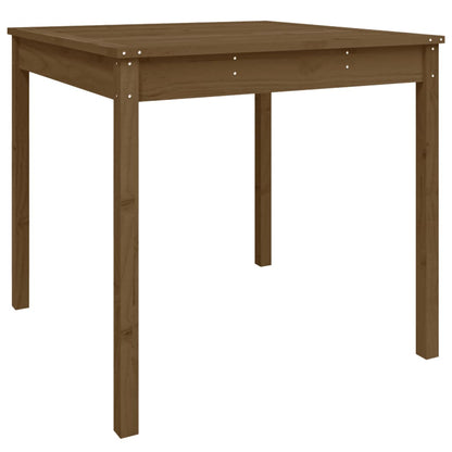 Gartentisch Honigbraun 82,5x82,5x76 cm Massivholz Kiefer - Pazzar.ch