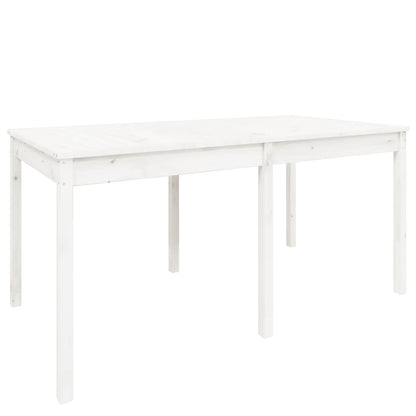 Gartentisch Weiß 159,5x82,5x76 cm Massivholz Kiefer - Pazzar.ch