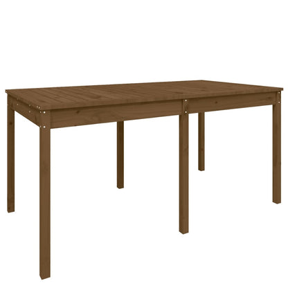 Gartentisch Honigbraun 159,5x82,5x76 cm Massivholz Kiefer - Pazzar.ch