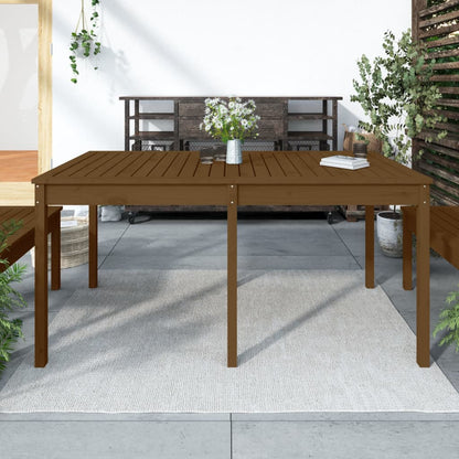 Gartentisch Honigbraun 159,5x82,5x76 cm Massivholz Kiefer - Pazzar.ch