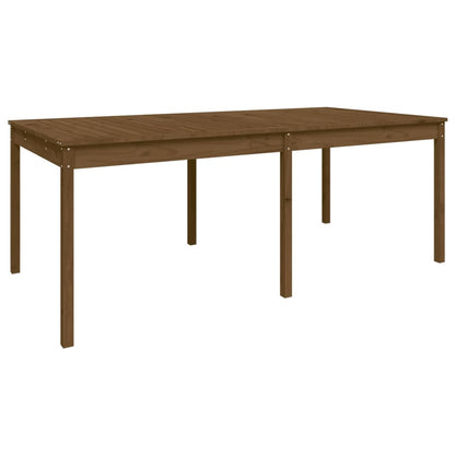 Gartentisch Honigbraun 203,5x100x76 cm Massivholz Kiefer - Pazzar.ch