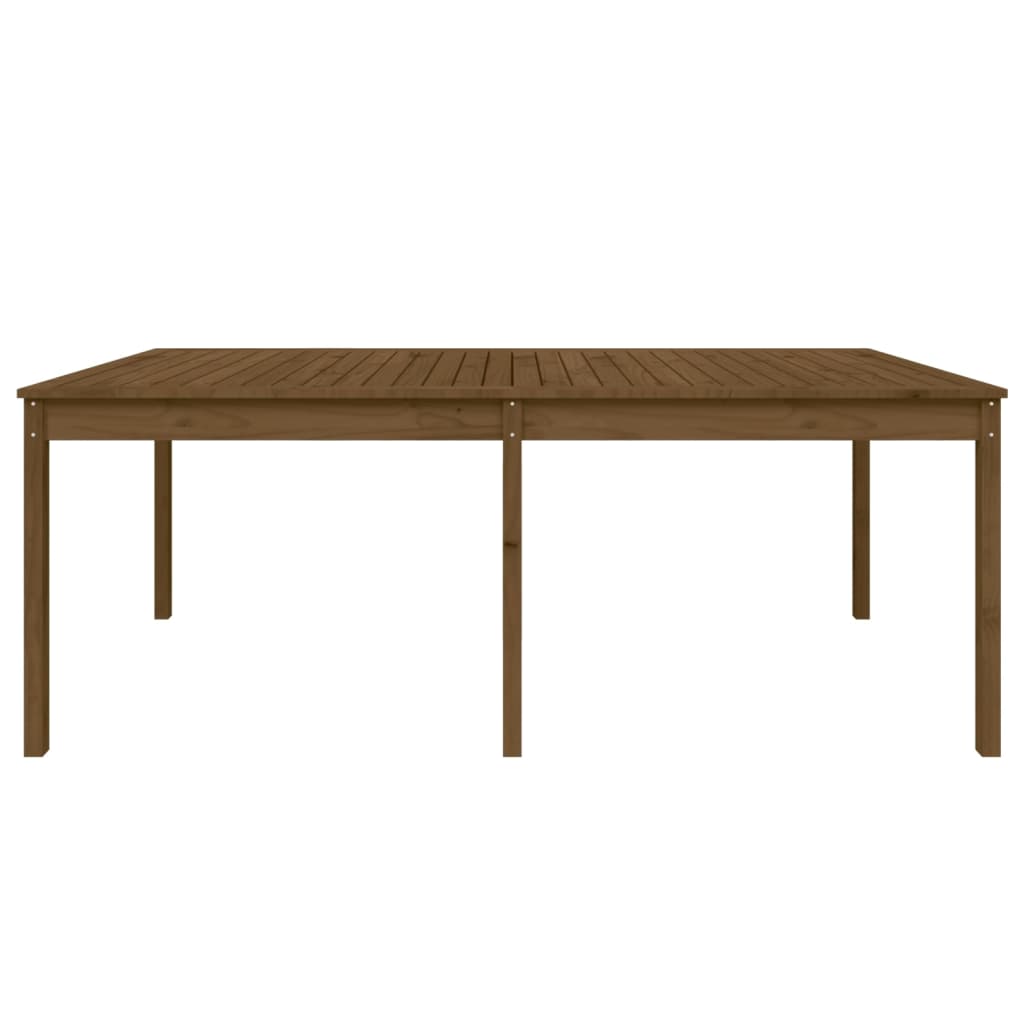 Gartentisch Honigbraun 203,5x100x76 cm Massivholz Kiefer - Pazzar.ch