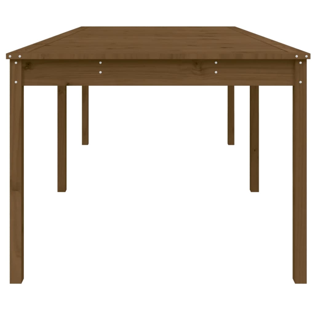 Gartentisch Honigbraun 203,5x100x76 cm Massivholz Kiefer - Pazzar.ch