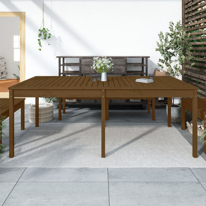 Gartentisch Honigbraun 203,5x100x76 cm Massivholz Kiefer - Pazzar.ch