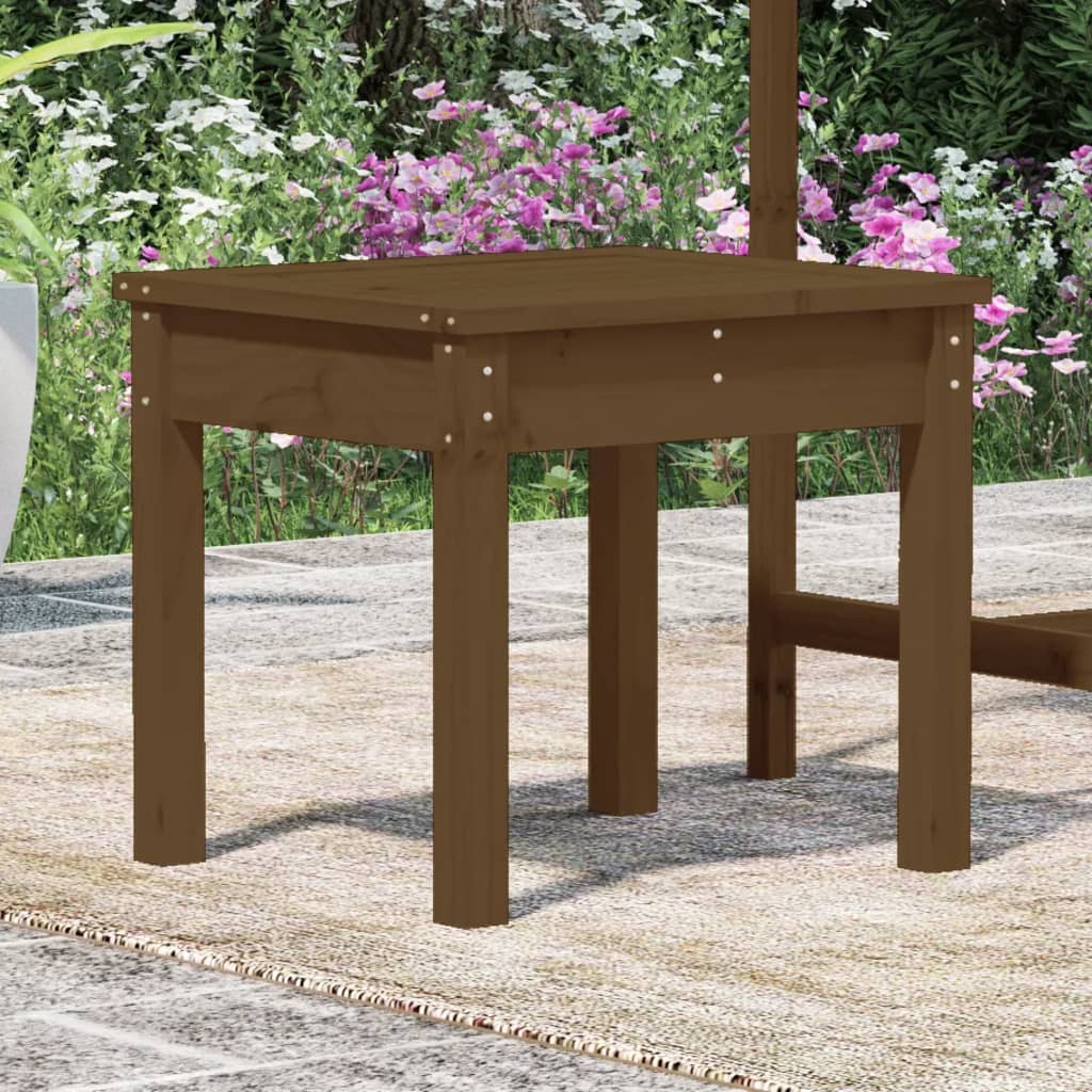 Gartenbank Honigbraun 50x44x45 cm Massivholz Kiefer - Pazzar.ch