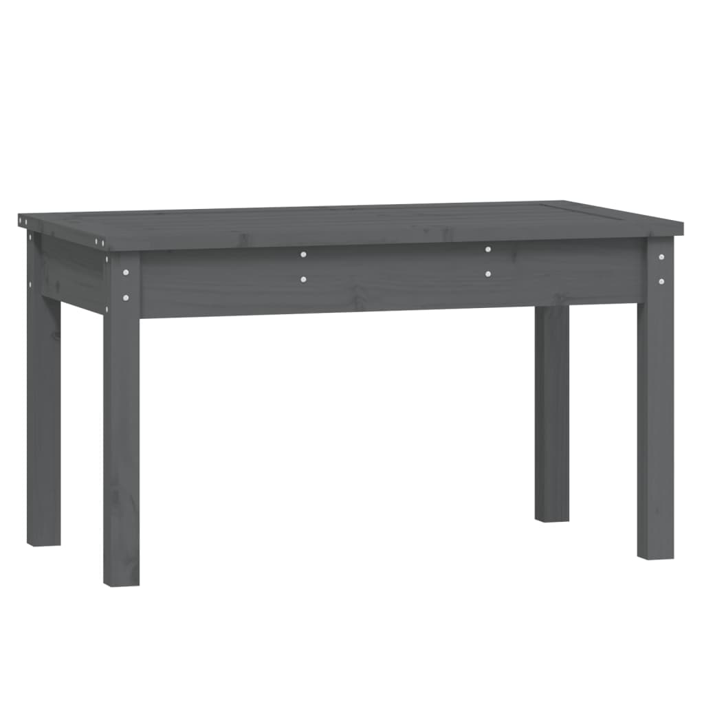 Gartenbank Grau 80x44x45 cm Massivholz Kiefer - Pazzar.ch
