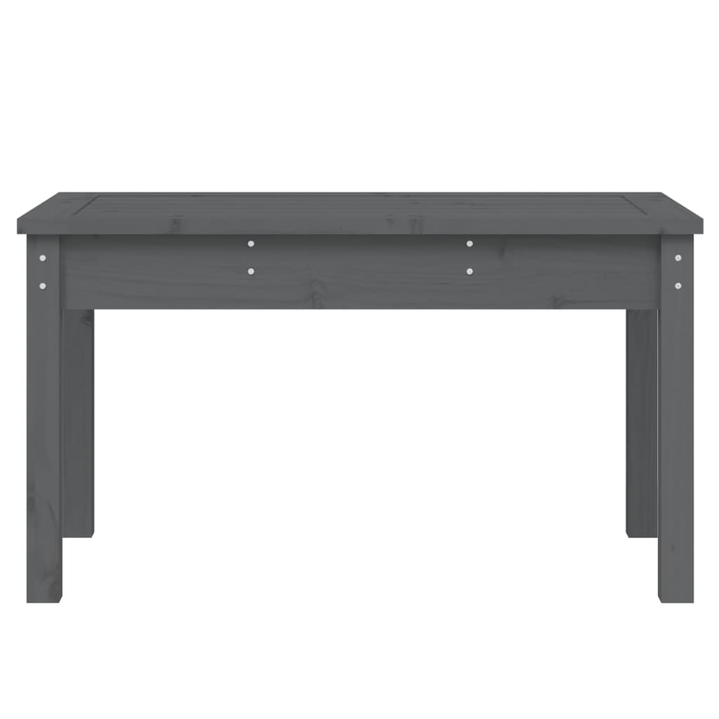 Gartenbank Grau 80x44x45 cm Massivholz Kiefer - Pazzar.ch