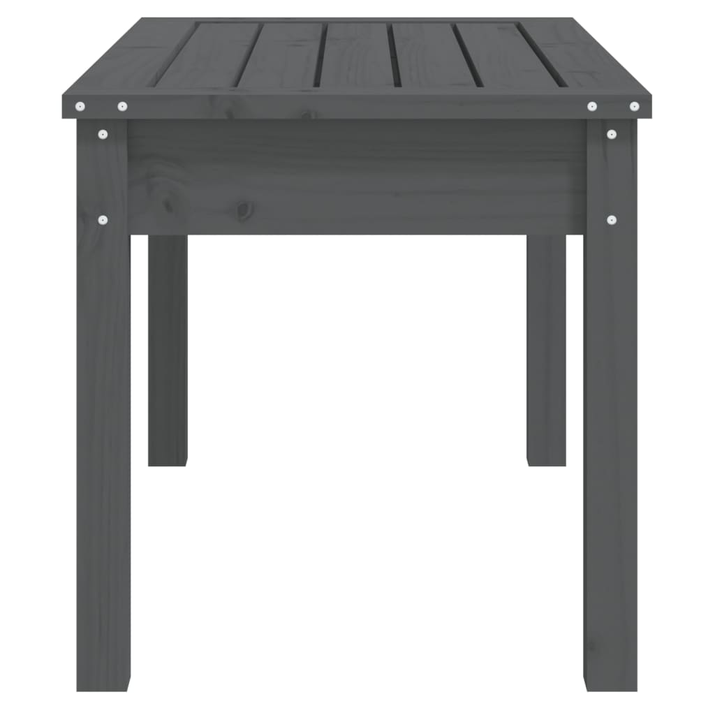 Gartenbank Grau 80x44x45 cm Massivholz Kiefer - Pazzar.ch