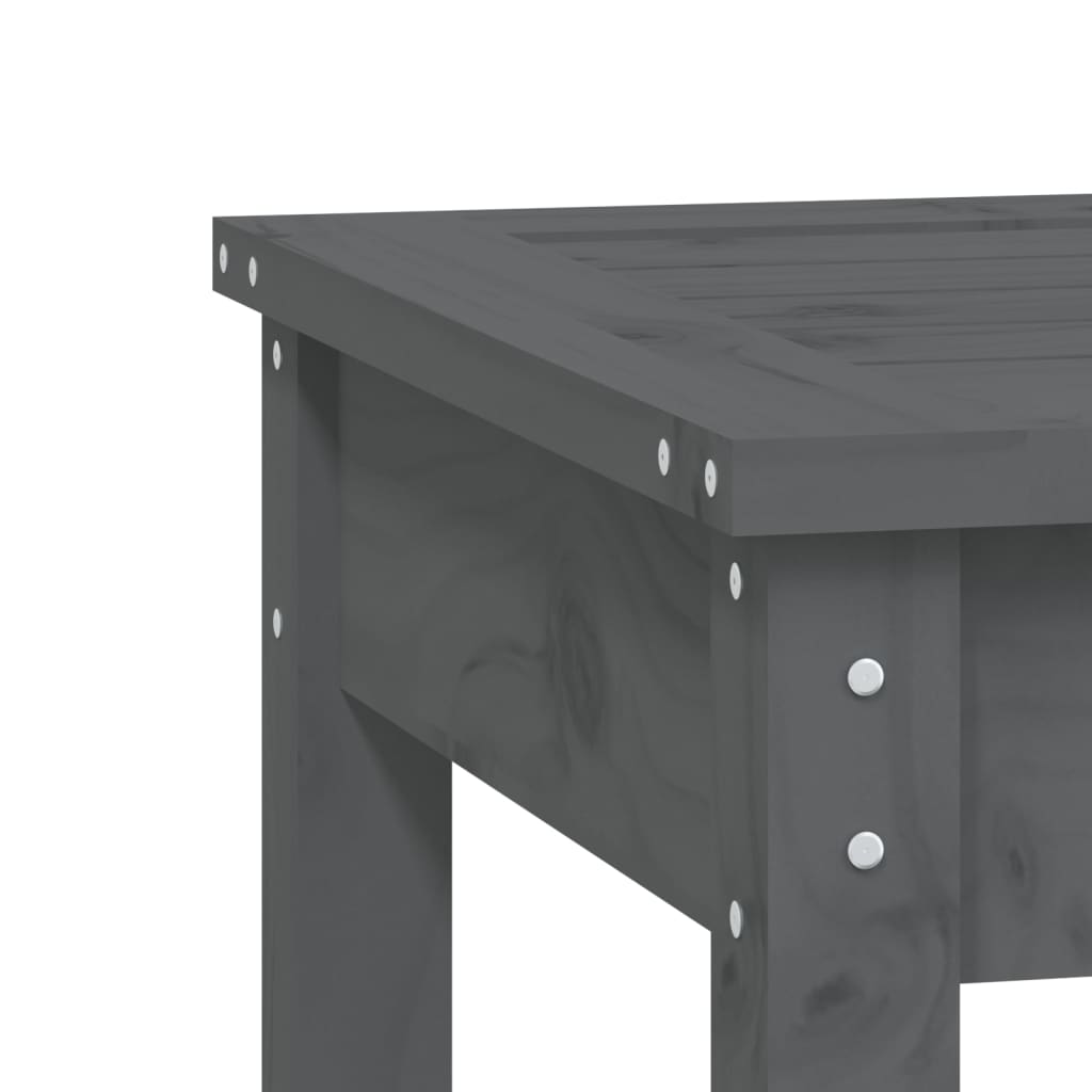 Gartenbank Grau 80x44x45 cm Massivholz Kiefer - Pazzar.ch