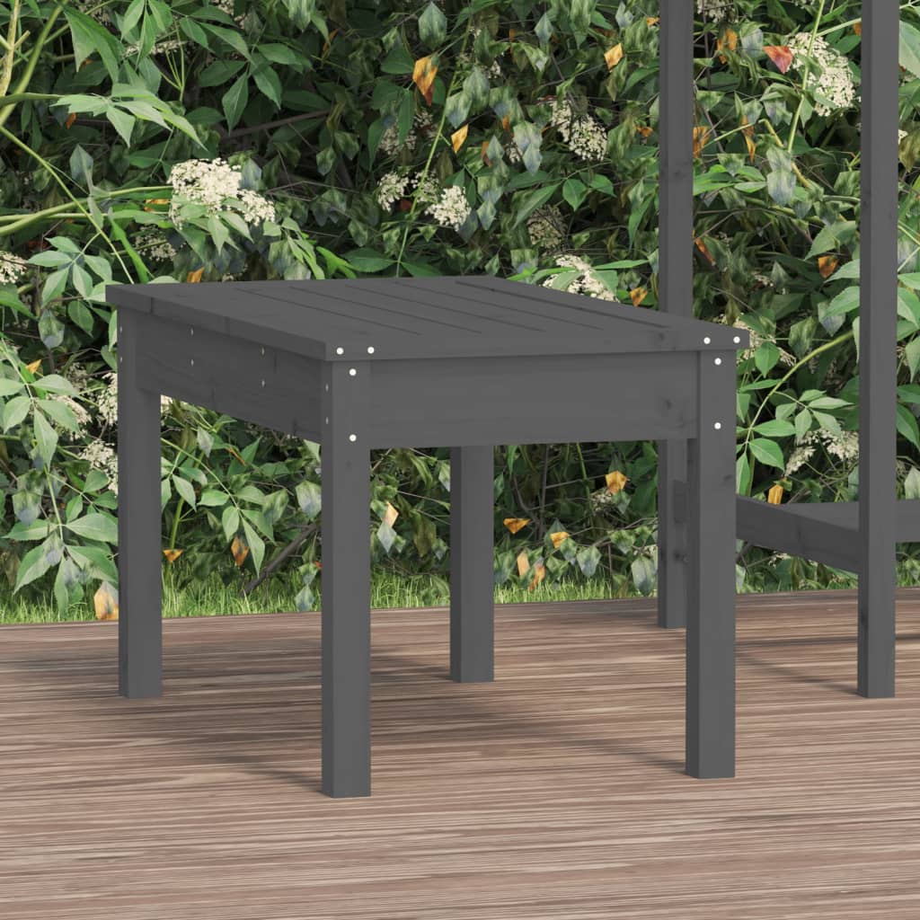 Gartenbank Grau 80x44x45 cm Massivholz Kiefer - Pazzar.ch
