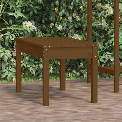 Gartenbank Honigbraun 80x44x45 cm Massivholz Kiefer - Pazzar.ch