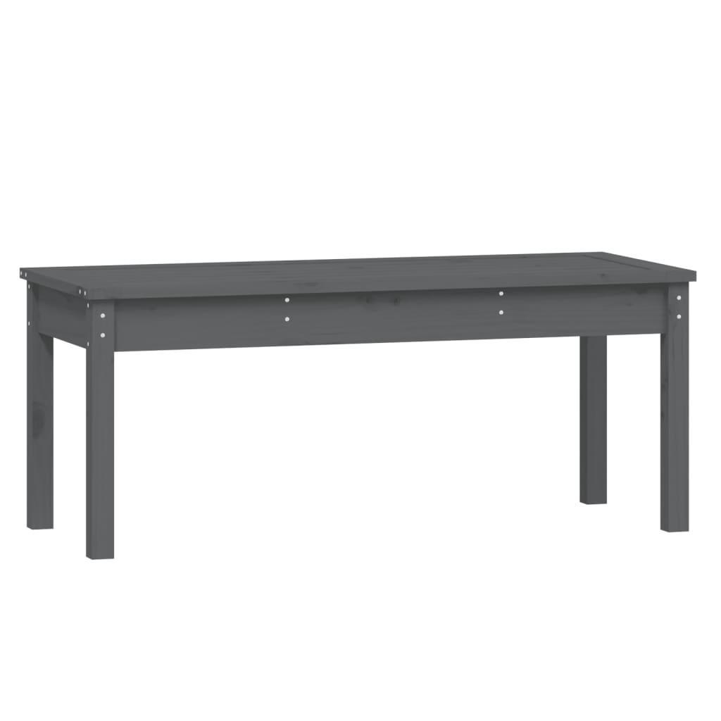 Gartenbank Grau 109x44x45 cm Massivholz Kiefer - Pazzar.ch