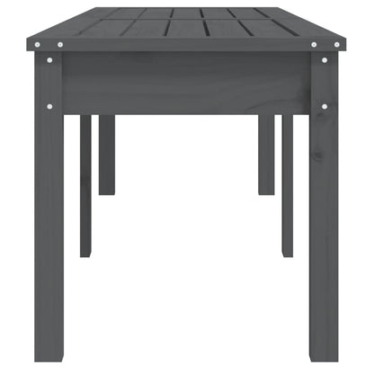 Gartenbank 2-Sitzer Grau 159,5x44x45 cm Massivholz Kiefer - Pazzar.ch
