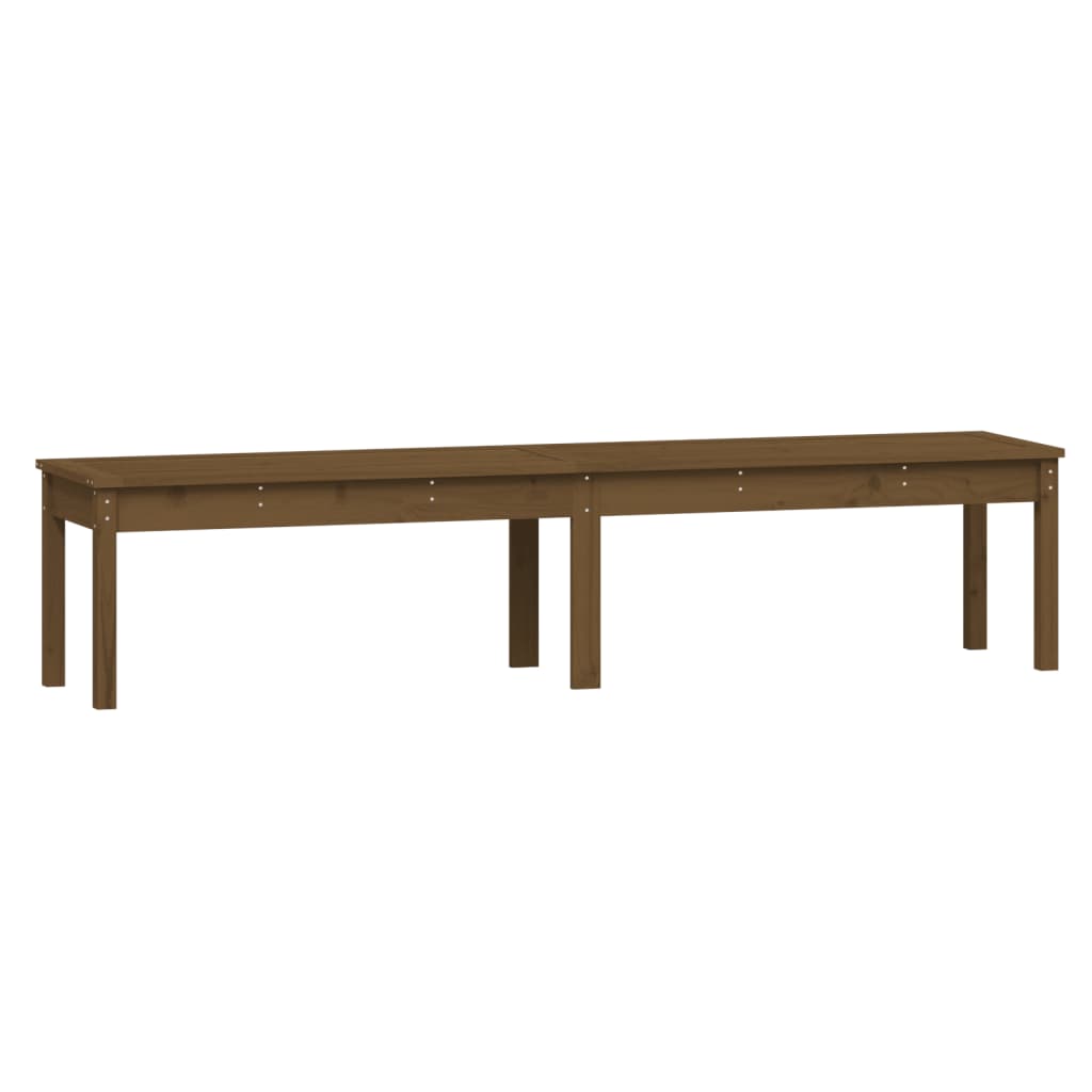 Gartenbank 2-Sitzer Honigbraun 203,5x44x45 cm Massivholz Kiefer - Pazzar.ch