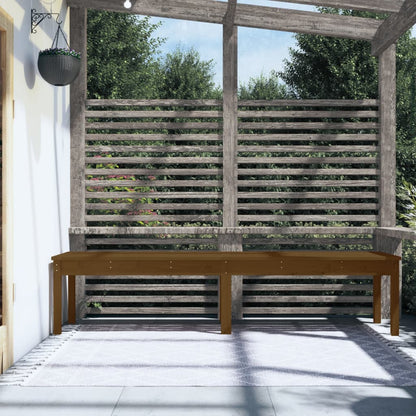 Gartenbank 2-Sitzer Honigbraun 203,5x44x45 cm Massivholz Kiefer - Pazzar.ch