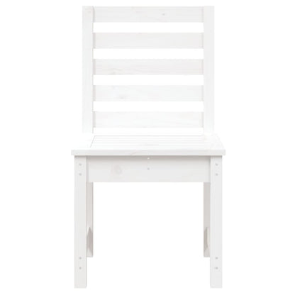 Gartenstühle 2 Stk. Weiß 40,5x48x91,5 cm Massivholz Kiefer - Pazzar.ch