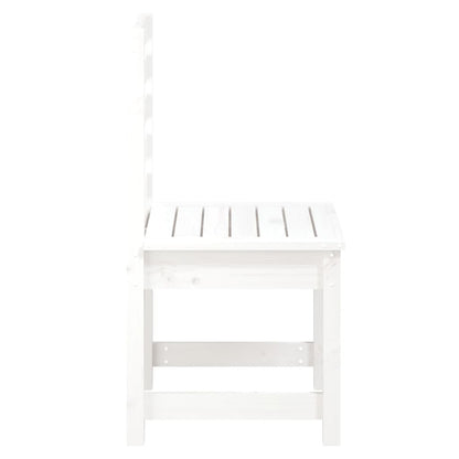 Gartenstühle 2 Stk. Weiß 40,5x48x91,5 cm Massivholz Kiefer - Pazzar.ch
