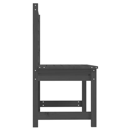 Gartenbank Grau 109 cm Massivholz Kiefer - Pazzar.ch