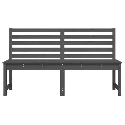 Gartenbank Grau 157,5 cm Massivholz Kiefer - Pazzar.ch