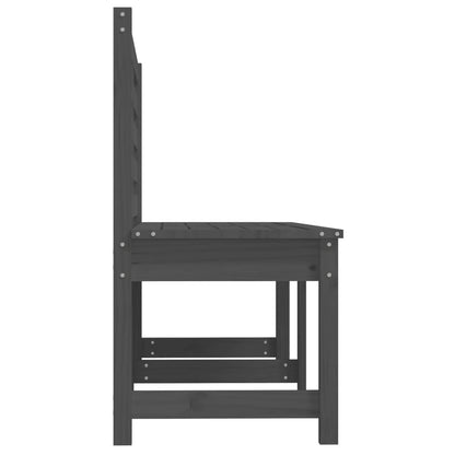 Gartenbank Grau 157,5 cm Massivholz Kiefer - Pazzar.ch