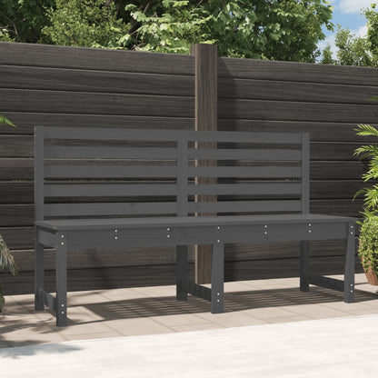 Gartenbank Grau 157,5 cm Massivholz Kiefer - Pazzar.ch