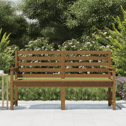 Gartenbank Honigbraun 159,5x48x91,5 cm Massivholz Kiefer - Pazzar.ch