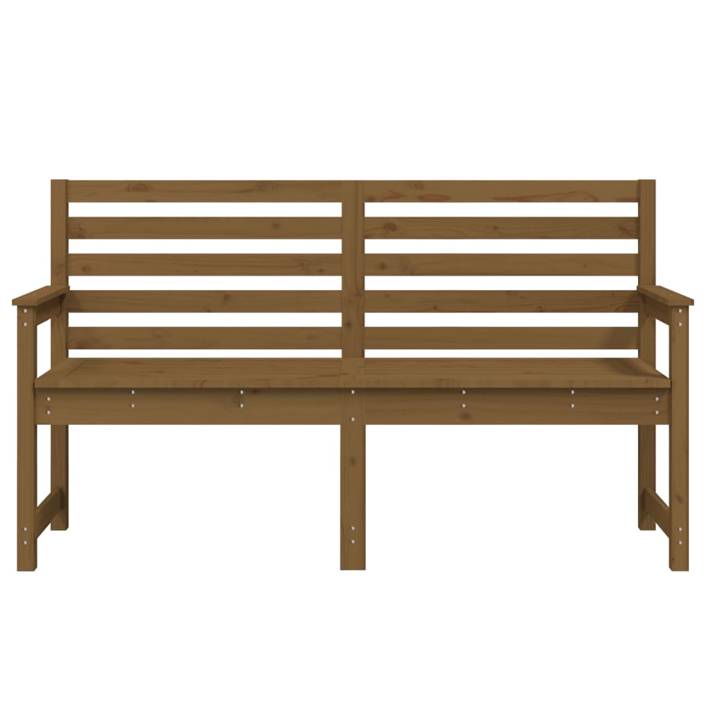 Gartenbank Honigbraun 159,5x48x91,5 cm Massivholz Kiefer - Pazzar.ch