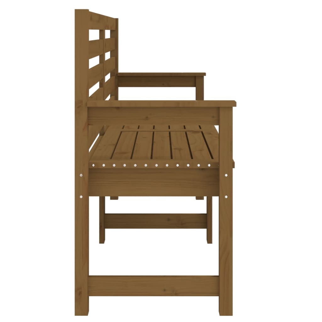 Gartenbank Honigbraun 159,5x48x91,5 cm Massivholz Kiefer - Pazzar.ch